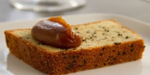 Photo de la Recette: Gâteau au Sésame, Purée de Dattes au Caramel et à la Vanille