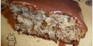 Photo de la Recette: Gâteau aux Bananes, Glaçage aux Barres Mars