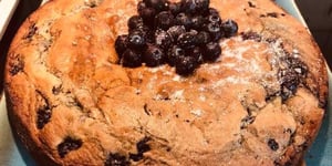 Photo de la Recette: Gâteau aux Bleuets et Sirop D'érable