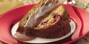 Gâteau aux Canneberges et au Caramel
