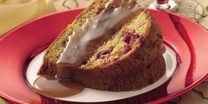 Photo de la Recette: Gâteau aux Canneberges et au Caramel