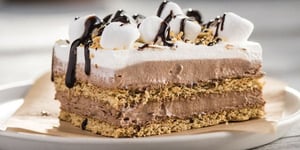 Photo de la Recette: Gâteau Choco-Guimauve Sans Cuisson