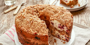 Gâteau Danois Streusel aux Cerises