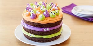Photo de la Recette: Gâteau d’Halloween aux Yeux Effrayants