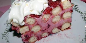 Photo de la Recette: Gâteau Framboises Mascarpone Crème Fraiche