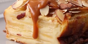 Gâteau “Invisible” Pommes-Caramel