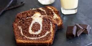Gâteau Marbré à la Vanille, au Chocolat et au Café