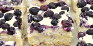 Gâteau Moelleux au Fromage et Myrtilles