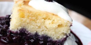 Photo de la Recette: Gâteau Pouding aux Bleuets et Citron