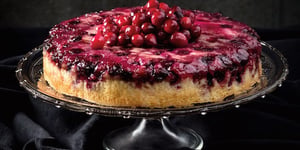 Photo de la Recette: Gâteau Renversé à L’érable et aux Canneberges