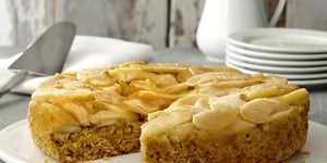 Photo de la Recette: Gâteau Renversé aux Pommes et au Maïs