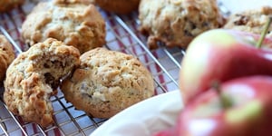 Photo de la Recette: Galettes aux Pommes et aux Raisin Bran