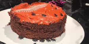 Gâteau au Chocolat, Glaçage Orange pour L'halloween