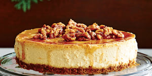 Photo de la Recette: Gâteau au Fromage aux Noix de Grenoble Caramélisées