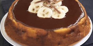Photo de la Recette: Gâteau au Fromage Blanc et Fruits Choco Caramel