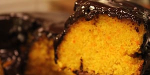 Photo de la Recette: Gâteau aux Carottes, Nappé de Chocolat