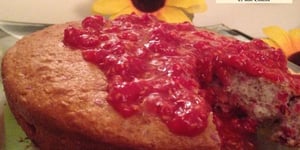 Photo de la Recette: Gâteau Blanc aux Framboises et son Coulis