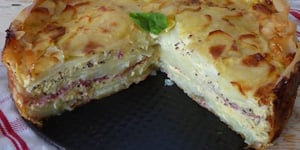 Photo de la Recette: Gâteau de Pommes de Terre, Comté et Jambon Forêt Noire