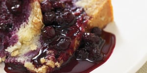 Photo de la Recette: Pouding chômeur aux bleuets