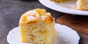 Photo de la Recette: Gâteau Renversé Vanillé aux Pommes