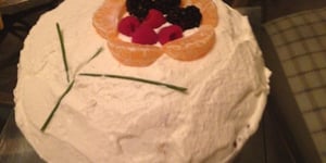 Photo de la Recette: Gâteau Vanille et Crème Fouettée