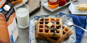 Photo de la Recette: Gaufres aux Bleuets