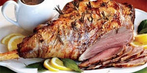 Photo de la Recette: GIGOT D'AGNEAU À L'ÉRABLE ET LÉGUMES CARAMÉLISÉS
