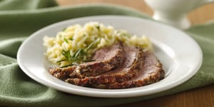 Gigot D'agneau Rôti aux Fines Herbes et à L'ail