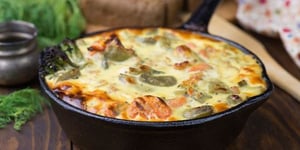 Photo de la Recette: Gratin de Choux-Raves, Carottes, Pois mange tout et Amandes