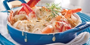 Gratin de Fruits de Mer et Pommes de Terre Grelots