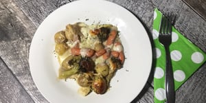 Photo de la Recette: Gratin de Légumes Sauce Champignons