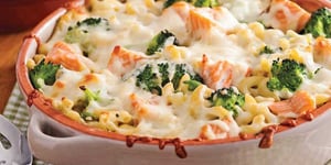 Photo de la Recette: Gratin de Macaronis au Saumon et Brocoli