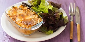 Gratin de Pâtes aux Légumes Ratatouille