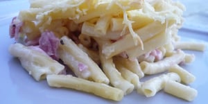 Photo de la Recette: Gratin de Pâtes au Jambon