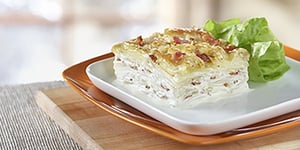 Gratin de Pommes de Terre au Fromage Suisse et au Bacon