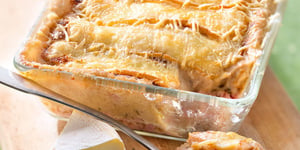 Photo de la Recette: Gratin de Pommes de Terre, Jambon, Marrons et Reblochon