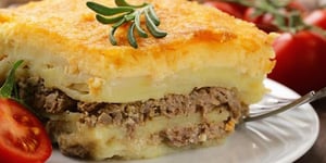 Photo de la Recette: Gratin de Pommes de Terre sur Lit de Viande