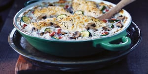 Gratin de Poulet et Riz à L'italienne