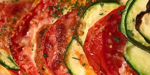 Gratin de Zucchinis, Tomates