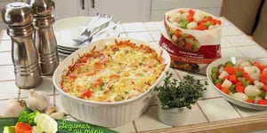 Photo de la Recette: GRATIN D'ORZO AUX LÉGUMES