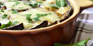 Gratin Fondant D'aubergines au Chèvre