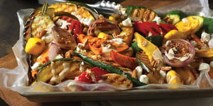 Légumes D’automne Grillés avec Vinaigrette Balsamique