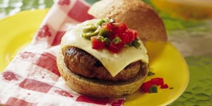 HAMBURGERS DE POULET GRILLÉ À LA MEXICAINE