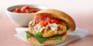 Photo de la Recette: Hamburgers Poulet Parmigiana Sans Gluten