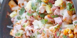 Photo de la Recette: HAWAIIAN ONE PAN PASTA