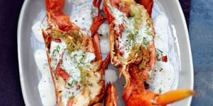 Photo de la Recette: Homard Grillé au Four Sauce à la Crème