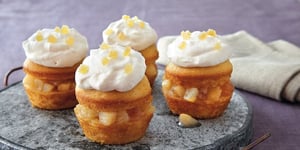 Photo de la Recette: Petits Gâteaux à la Poire et à la Crème au Miel