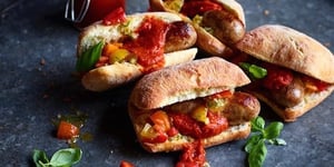 Photo de la Recette: HOT DOG AVEC UNE SAUCISSE AU FENOUIL