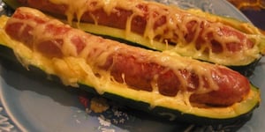 Photo de la Recette: HOT-DOG DE COURGETTE