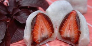 Photo de la Recette: Ichigo Daifuku, Douceur Japonaise à L'anko et Fraises